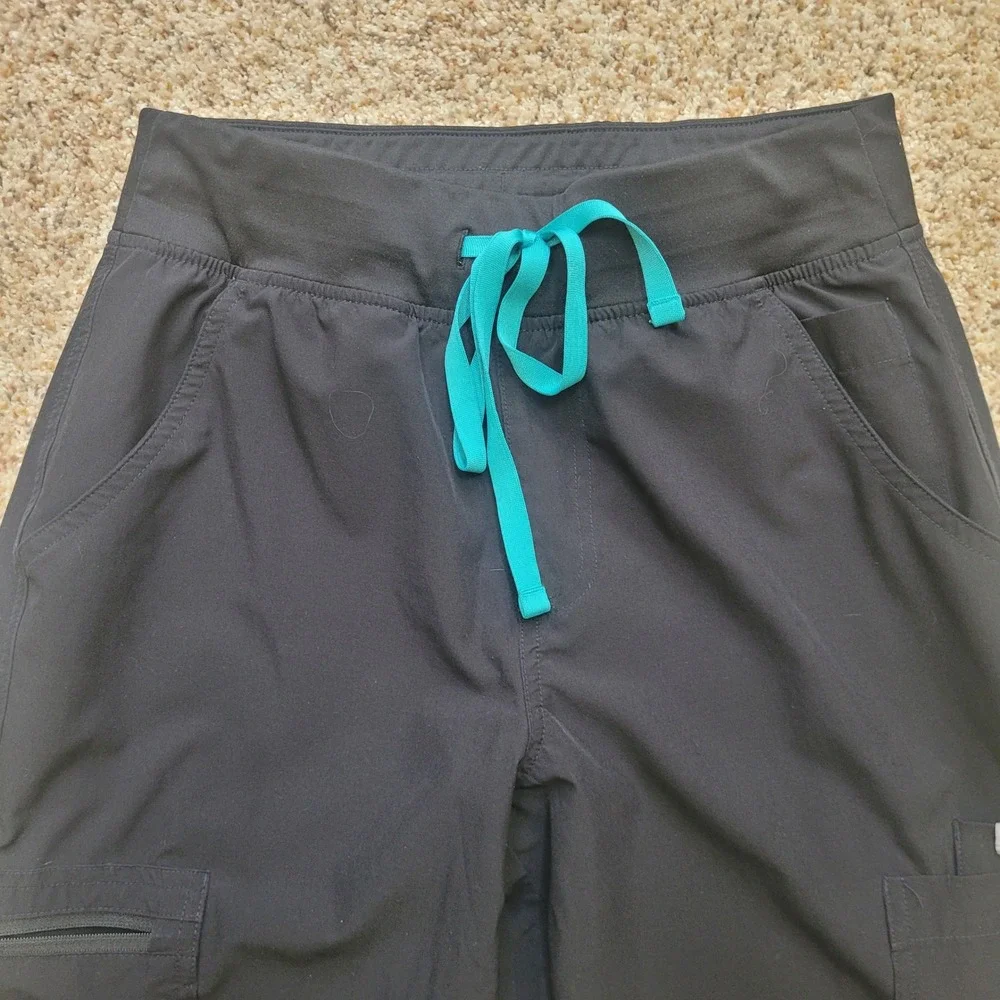 FIGS Technical‎ Collection Black Scrub Pants Womens Small  W23SW2007P